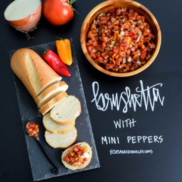 Bruschetta with Mini Peppers