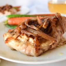 Brie and Caramelized Onion Stuffed Chicken image