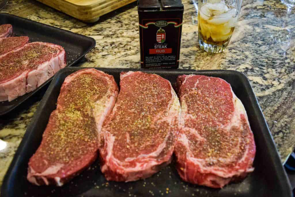 Big Green Egg Steaks Cuts and Crumbles