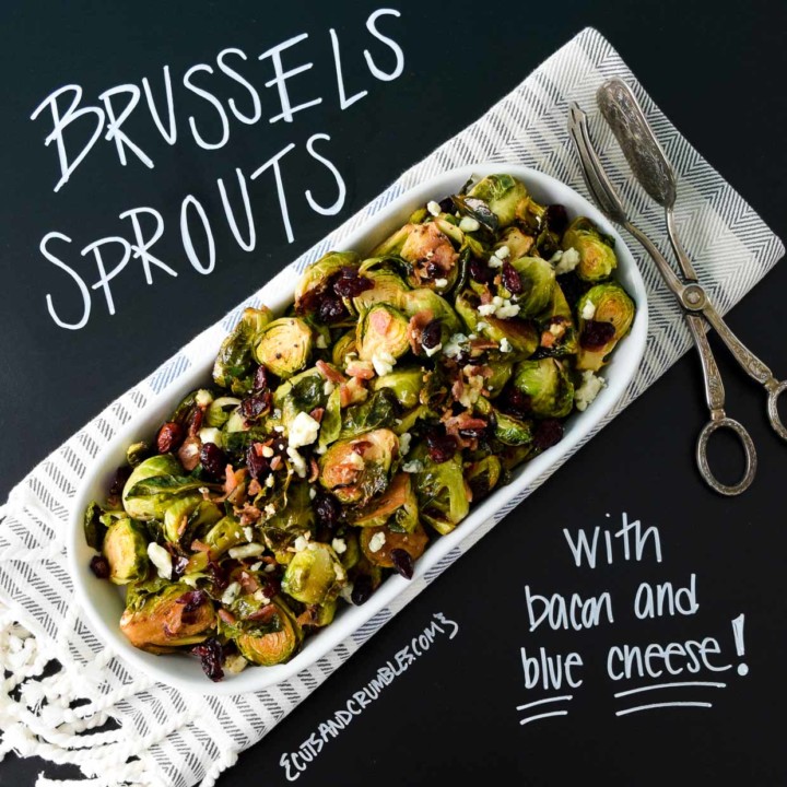 Brussels Sprouts with Bacon and Blue Cheese