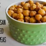 garlic and parmesan roasted chickpeas