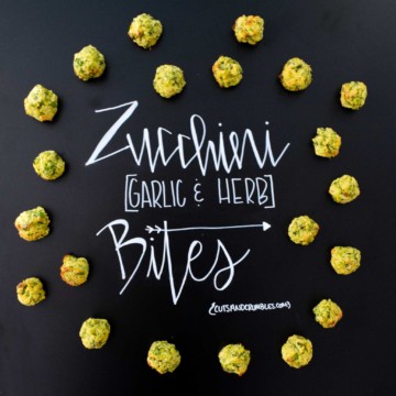 Zucchini Garlic and Herb Bites