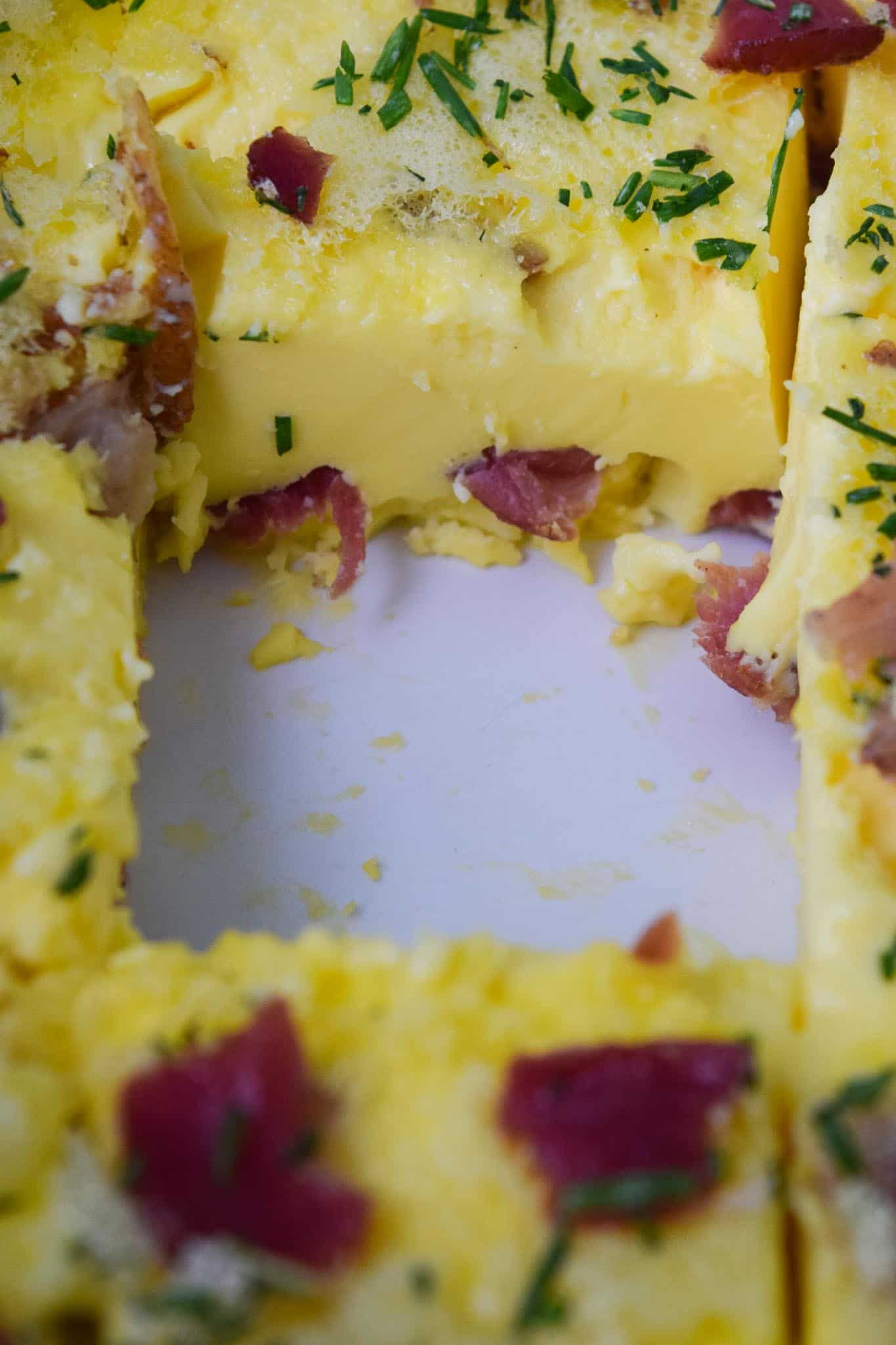 Bacon and Gruyère Breakfast Casserole Cuts and Crumbles