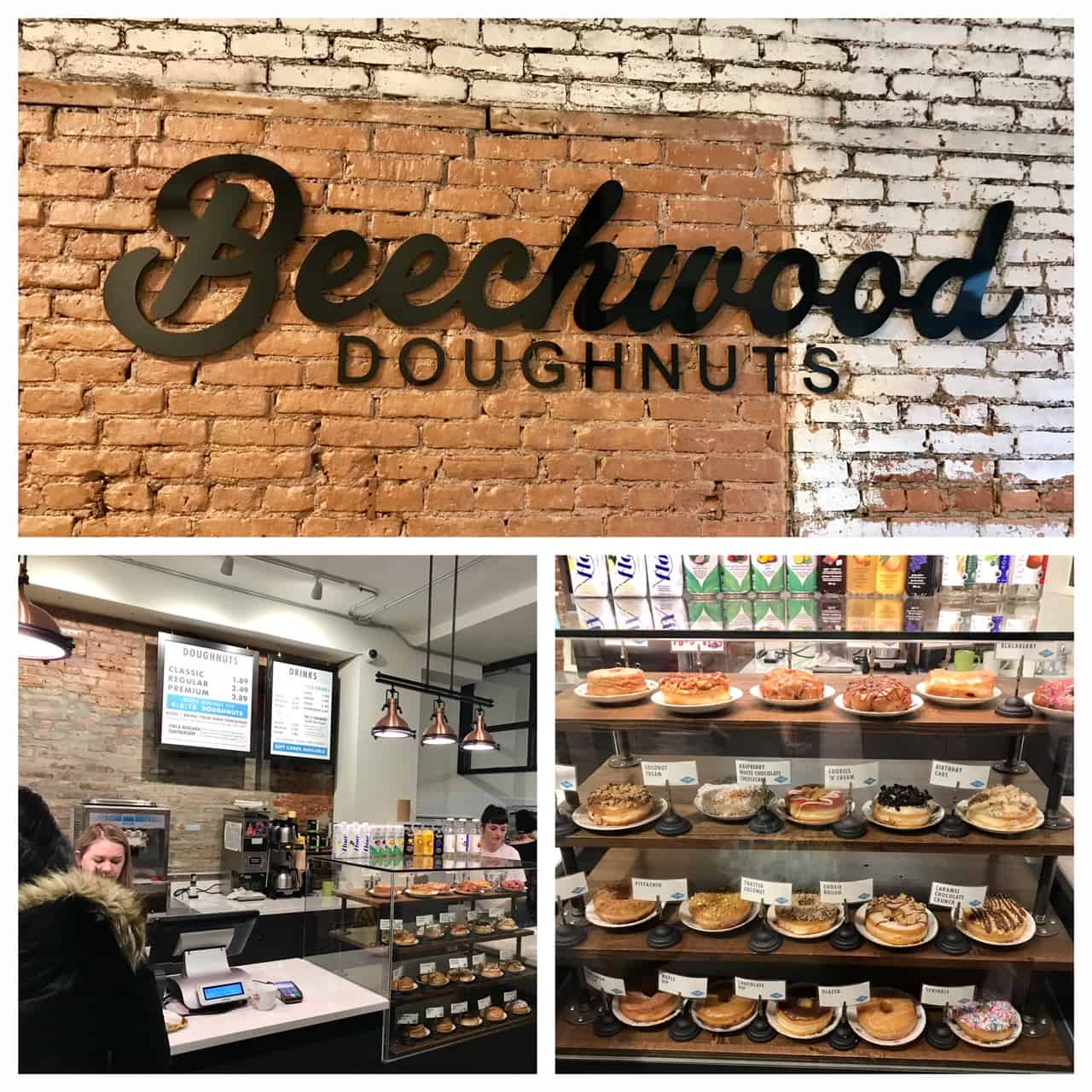 Collage of images from Beechwood Doughnuts