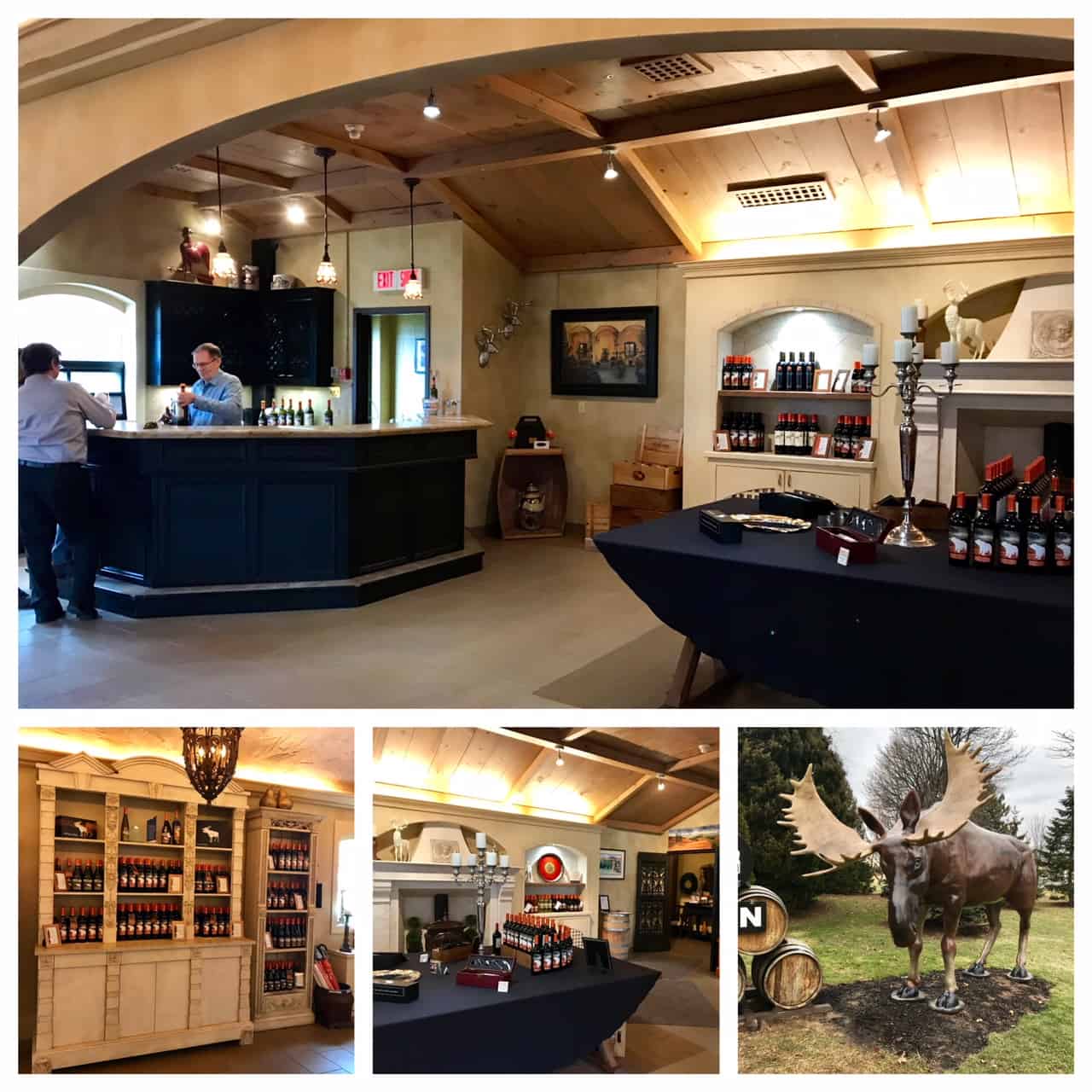 Collage of images from Forein Affair Winery 