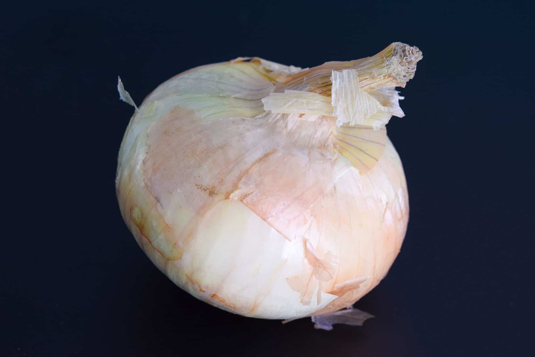 Vidalio onion on black background