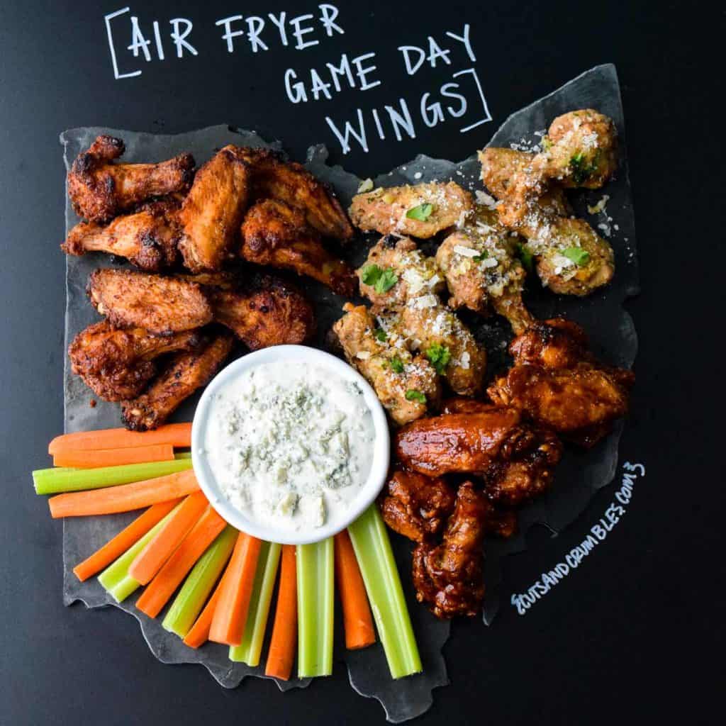 Air Fryer Game Day Wings Cuts and Crumbles